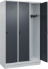 Garderobenschrank CLASSIC
B1200xT500xH1950 mm
RAL 7035/7016, 3 Abteile - More 1