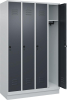 Garderobenschrank CLASSIC
B1200xT500xH1950 mm
RAL 7035/7016, 4 Abteile - More 1