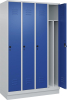 Gard.-Schrank TW CLASSIC
B1200xT500xH1950 mm
RAL 7035/5010, 4 Abteile - More 1