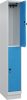 Doppelst. Schrank CLASSIC
B300xT500xH1950 mm
RAL 7035/5012, 1x2Abteile - More 1