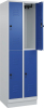 Doppelst. Schrank CLASSIC
B600xT500xH1950 mm
RAL 7035/5010, 2x2Abteile - More 1