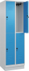 Doppelst. Schrank CLASSIC
B600xT500xH1950 mm
RAL 7035/5012, 2x2Abteile - More 1