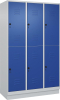 Doppelst. Schrank CLASSIC
B1200xT500xH1950 mm
RAL 7035/5010, 3x2Abteile - More 1