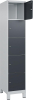 Fächerschrank CLASSIC
B400xT500xH1950 mm
RAL 7035/7016, 1x5 Fächer - More 1