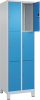 Fächerschrank CLASSIC
B600xT500xH1950 mm
RAL 7035/5012, 2x3 Fächer - More 1