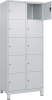 Fächerschrank CLASSIC
B800xT500xH1950 mm
RAL 7035/7035, 2x5 Fächer - More 1