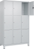 Fächerschrank CLASSIC
B1200xT500xH1950 mm
RAL 7035/7035, 3x3 Fächer - More 1
