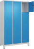 Fächerschrank CLASSIC
B1200xT500xH1950 mm
RAL 7035/5012, 3x4 Fächer - More 1