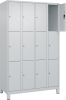 Fächerschrank CLASSIC
B1200xT500xH1950 mm
RAL 7035/7035, 4x3 Fächer - More 1