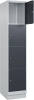 Fächerschrank CLASSIC
B400xT500xH1950 mm
RAL 7035/7016, 1x4 Fächer - More 1