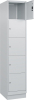 Fächerschrank CLASSIC
B400xT500xH1950 mm
RAL 7035/7035, 1x5 Fächer - More 1