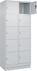 Fächerschrank CLASSIC
B800xT500xH1950 mm
RAL 7035/7035, 2x5 Fächer - More 1