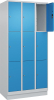 Fächerschrank CLASSIC
B900xT500xH1950 mm
RAL 7035/5012, 3x3 Fächer - More 1