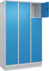 Fächerschrank CLASSIC
B1200xT500xH1950 mm
RAL 7035/5012, 3x4 Fächer - More 1