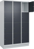 Fächerschrank CLASSIC
B1200xT500xH1950 mm
RAL 7035/7016, 3x4 Fächer - More 1