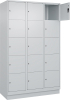 Fächerschrank CLASSIC
B1200xT500xH1950 mm
RAL 7035/7035, 3x5 Fächer - More 1
