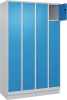 Fächerschrank CLASSIC
B1200xT500xH1950 mm
RAL 7035/5012, 4x5 Fächer - More 1