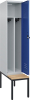 Gard.-Schrank TW CLASSIC
B400xT500xH2120 mm
RAL 7035/5010, 1 Abteil - More 1
