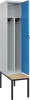 Gard.-Schrank TW CLASSIC
B400xT500xH2120 mm
RAL 7035/5012, 1 Abteil - More 1