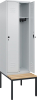 Garderobenschrank CLASSIC
B600xT500xH2120 mm
RAL 7035/7035, 2 Abteile - More 1