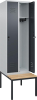 Garderobenschrank CLASSIC
B600xT500xH2120 mm
RAL 7035/7016, 2 Abteile - More 1