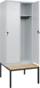 Garderobenschrank CLASSIC
B800xT500xH2120 mm
RAL 7035/7035, 2 Abteile - More 1