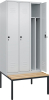 Gard.-Schrank TW CLASSIC
B900xT500xH2120 mm
RAL 7035/7035, 3 Abteile - More 1