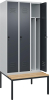 Gard.-Schrank TW CLASSIC
B900xT500xH2120 mm
RAL 7035/7016, 3 Abteile - More 1