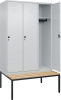 Garderobenschrank CLASSIC
B1200xT500xH2120 mm
RAL 7035/7035, 3 Abteile - More 1