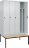 Gard.-Schrank TW CLASSIC
B1200xT500xH2120 mm
RAL 7035/7035, 4 Abteile - More 1