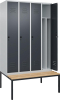 Gard.-Schrank TW CLASSIC
B1200xT500xH2120 mm
RAL 7035/7016, 4 Abteile - More 1