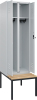 S/W-Gard.-Schrank CLASSIC
B600xT500xH2120 mm
RAL 7035/7035, 2 Abteile - More 1