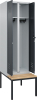 S/W-Gard.-Schrank CLASSIC
B600xT500xH2120 mm
RAL 7035/7016, 2 Abteile - More 1