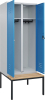 S/W-Gard.-Schrank CLASSIC
B800xT500xH2120 mm
RAL 7035/5012, 2 Abteile - More 1