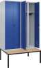 S/W-Gard.-Schrank CLASSIC
B1200xT500xH2120 mm
RAL 7035/5010, 4 Abteile - More 1