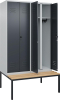 S/W-Gard.-Schrank CLASSIC
B1200xT500xH2120 mm
RAL 7035/7016, 4 Abteile - More 1