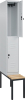 Doppelst. Schrank CLASSIC
B300xT500xH2120 mm
RAL 7035/7035, 1x2Abteile - More 1