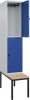 Doppelst. Schrank CLASSIC
B400xT500xH2120 mm
RAL 7035/5010, 1x2Abteile - More 1