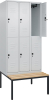 Doppelst. Schrank CLASSIC
B900xT500xH2120 mm
RAL 7035/7035, 3x2Abteile - More 1