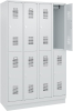 FORMAT Garderobenschrank
B1200xT500xH1950 mm
RAL7035/7035, 4x2 Abteile - More 1