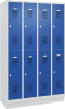 FORMAT Garderobenschrank
B1200xT500xH1950 mm
RAL7035/5010, 4x2 Abteile - More 1