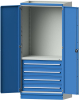 Modulschrank Modell 2409
B1015xT720xH2200mm
RAL 7035/5012 mit Türen - More 1