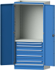 Modulschrank Modell 2410
B1015xT720xH2200mm
RAL 7035/5012 mit Türen - More 1