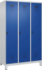 Garderobenschrank EVOLO
mit 100 mm hohen Füßen
RAL 7035/5010, 3 Abteile - More 1