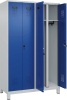 S/W-Gard.-Schrank EVOLO
mit 100 mm hohen Füßen
RAL 7035/5010, 4 Abteile - More 1