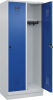 Garderobenschrank EVOLO
mit 100 mm hohem Sockel
RAL 7035/5010, 2 Abteile - More 1