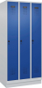Garderobenschrank EVOLO
mit 100 mm hohem Sockel
RAL 7035/5010, 3 Abteile - More 1