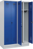 S/W-Gard.-Schrank EVOLO
mit 100 mm hohem Sockel
RAL 7035/5010, 4 Abteile - More 1