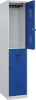 Doppelst. Schrank EVOLO
bodenstehend
RAL7035/5010, 1x2Abteile - More 1