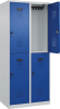 Doppelst. Schrank EVOLO
bodenstehend
RAL7035/5010, 2x2Abteile - More 1